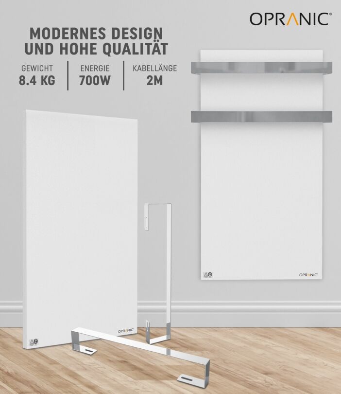 OPRANIC Infrarotheizungen sind ideal für den Einsatz im Badezimmer