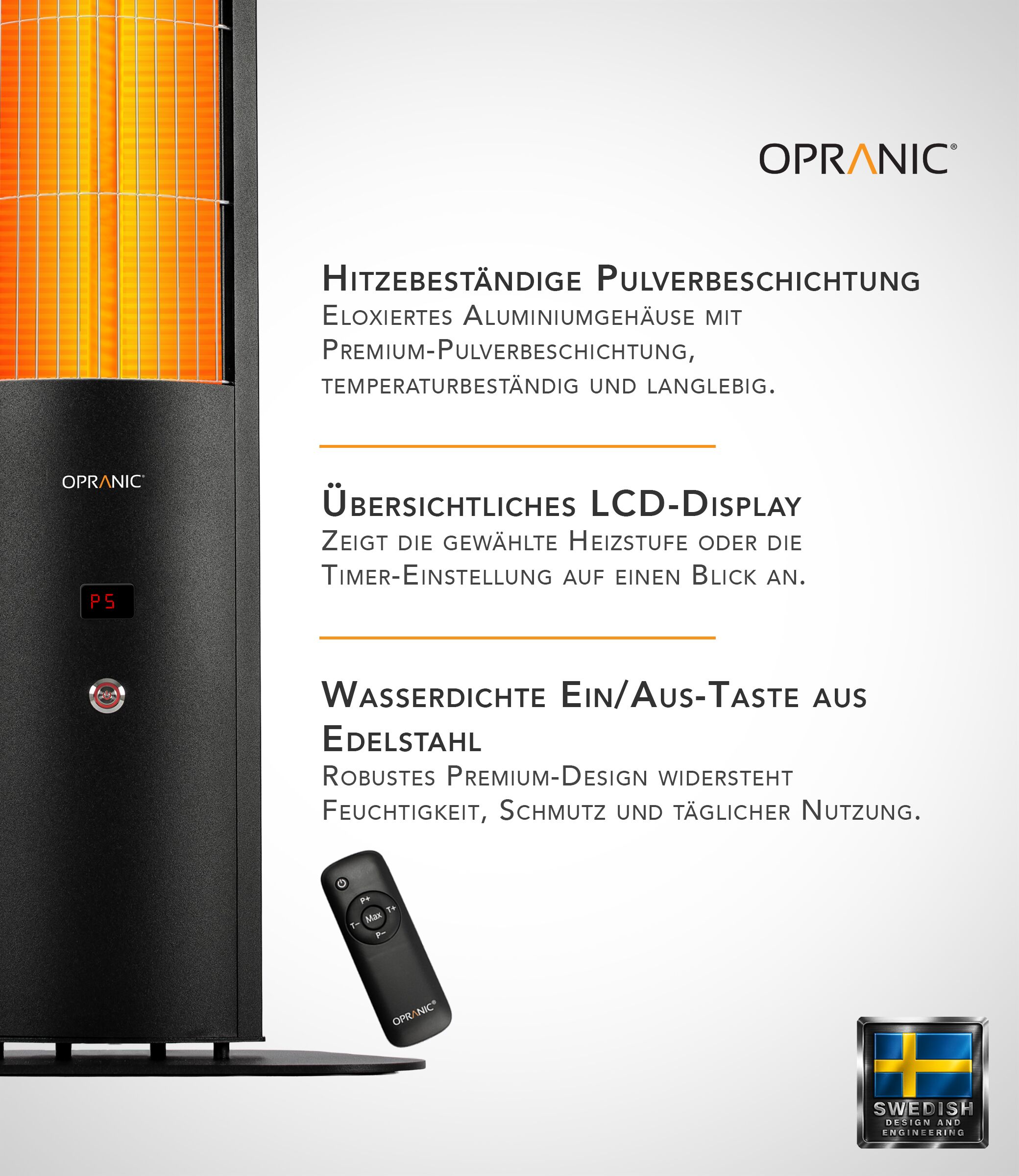 Opranic Thor S70 LCD-Anzeige und Einschaltknopf