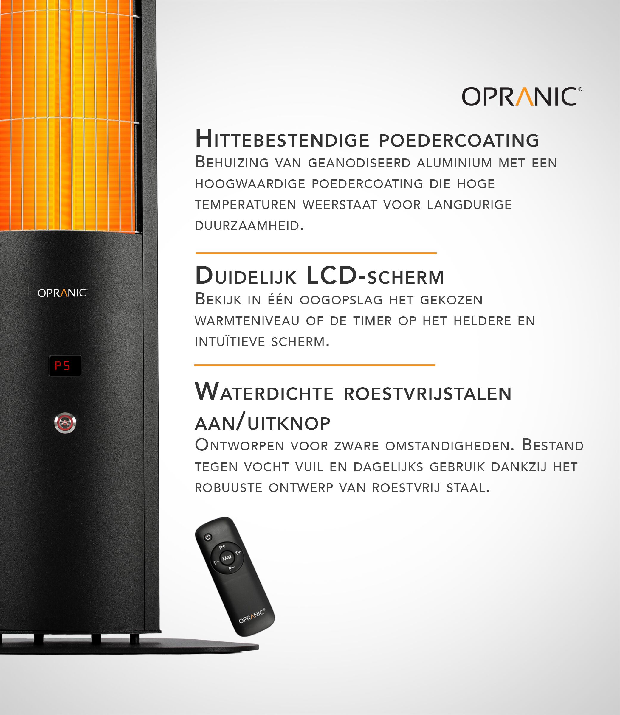 Opranic Thor S70 LCD-display en aan/uit-knop