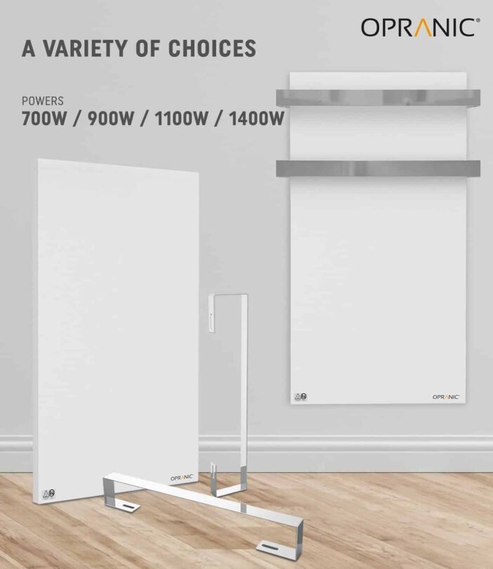 Opranic Infrared Panel heater with Towelholder P5 Serie