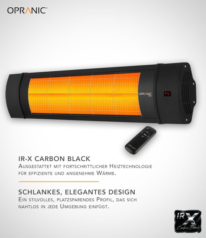 Opranic PRO V70 IR-X Carbon Black Heizstrahler